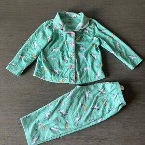 Carter's Mint Unicorn Pajama Set